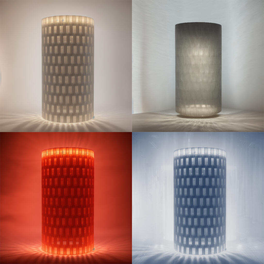 Abstract dark-mode graphic of a network of thin geometric lines transitioning into a set of simple vertical shapes, suggesting modulation and emerging structure.